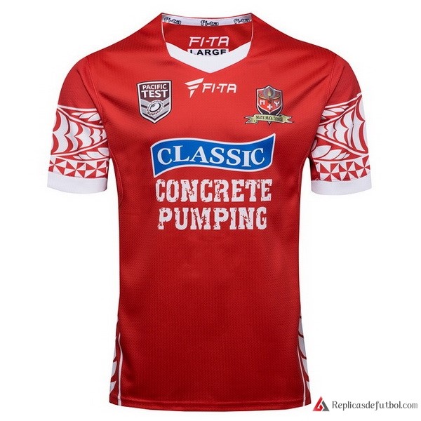 Camiseta Tonga Primera equipación 2017-2018 Rojo Rugby